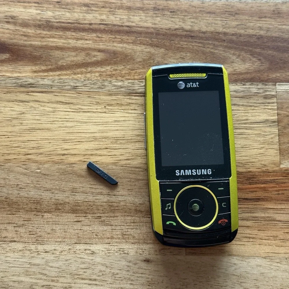 Samsung SGH-A737 Green & Black-AT&T Cellular Slider Phone Turns On WORKING